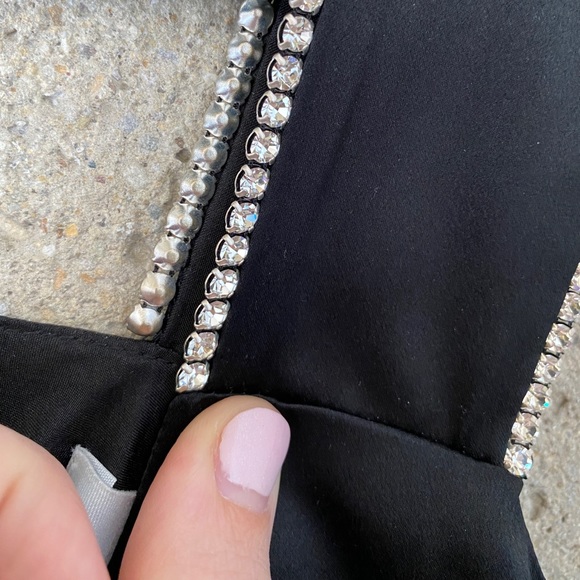 Michelle Mason silk asymmetrical crystal cami - Picture 6 of 11